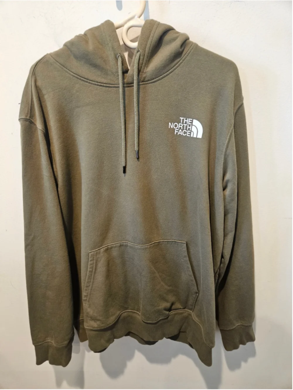 Men's The North Face Hoodie XL Olive Green Rear Graphic Logo
